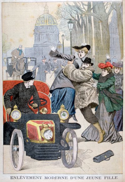 1902年のパリでの若い女性の誘拐 作： Unbekannt