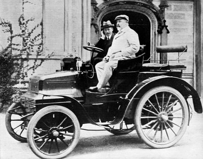 エドワード7世、モンタガス卿1899ダイムラー12hp、1900 作： Unbekannt