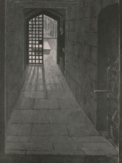 1910年にウィンザーにあるアルバート記念礼拝堂の下にあるエドワーズ王の墓。 作： Unbekannt