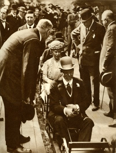 キングジョージVとクイーンメアリー...ブリティッシュエンパイア展、ウェンブリー、ロンドン、1925年、1935年。 作： Unbekannt