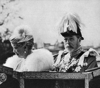 ジョージ5世とメアリー女王、セントポール大聖堂、シルバージュビリー、1935年 作： Unbekannt