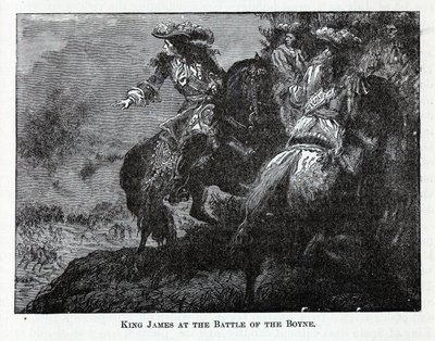 ボインの戦いでのジェームズ王、1882年 作： Unbekannt