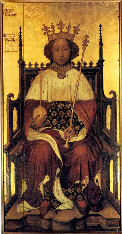イギリスのリチャード2世王、c1390。 作： Unbekannt