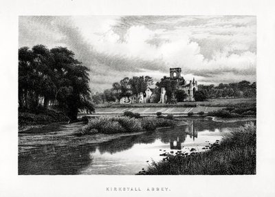 カークストール修道院、リーズ、ヨークシャー、1896 作： Unbekannt