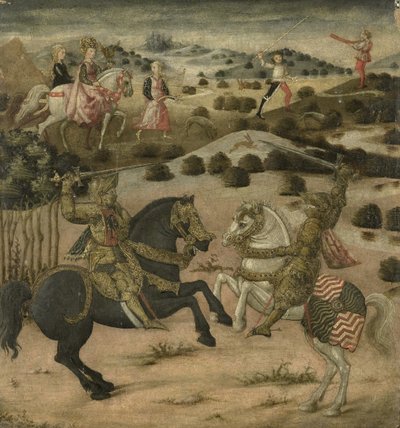 騎士の伝説のシーン、1450-1475 作： Unbekannt