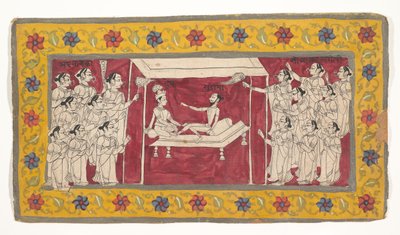 禁欲のクリシュナ、1850年頃。 作： Unbekannt