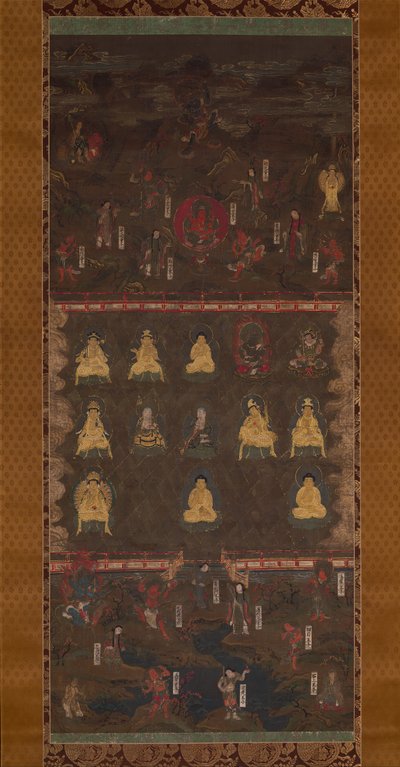 熊野神社曼荼羅、14世紀初頭。 作： Unbekannt