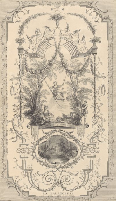 絵画と彫刻の王立アカデミーで王に贈られたアントワーヌ・ヴァトーの画家の作品. 1740年。 作： Unbekannt