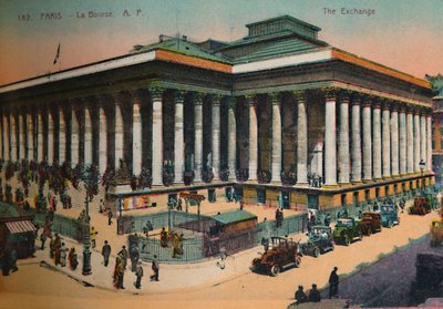 La Bourse、パリ、c1920 作： Unbekannt