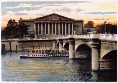 下院とコンコルド橋、パリ、c1900 作： Unbekannt