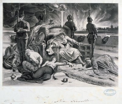 永遠の正義、日仏戦争、1870年から1871年。 作： Unbekannt