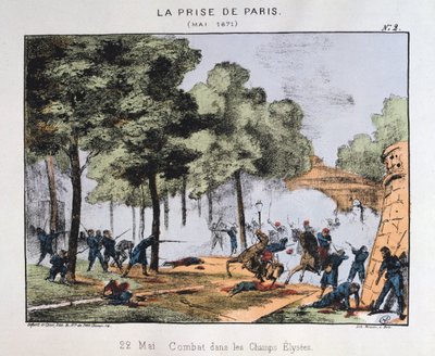 1871年5月22日、パリの捕獲 作： Unbekannt