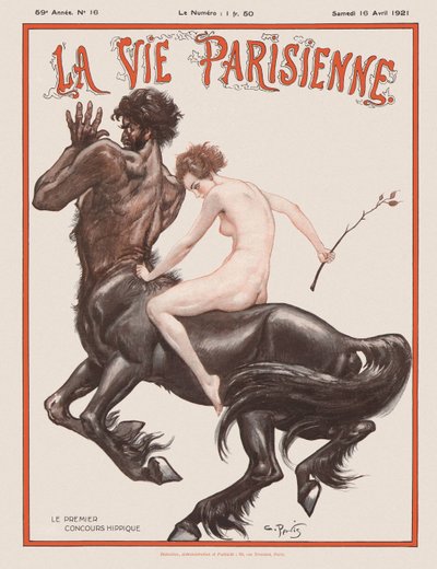 La Vie Parisienne Magazine Cover、1921年 作： Unbekannt