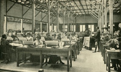 アメリカ国勢調査の帰還をまとめた書記官、1901年。 作： Unbekannt