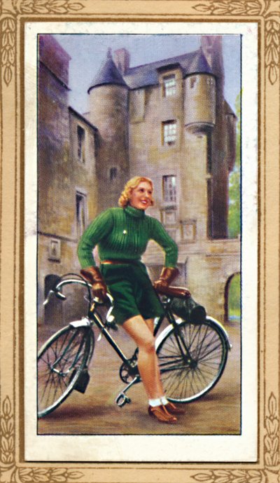 女性サイクリスト、1939年、1939年 作： Unbekannt