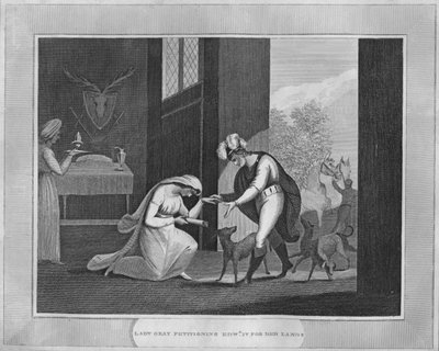レディグレイ、彼女の土地のためにエドワードIVを請願する、1838 作： Unbekannt