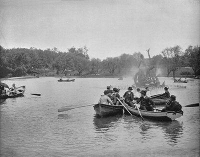 ウェイドパークの湖、オハイオ州クリーブランド、c1897。 作： Unbekannt