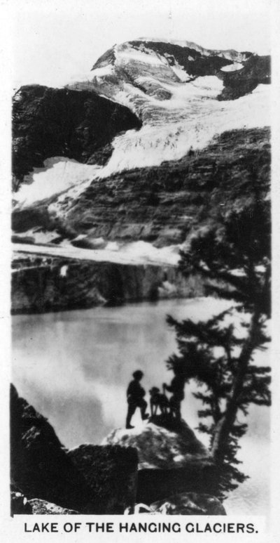 ハンギング氷河の湖、カナダ、c1920s 作： Unbekannt