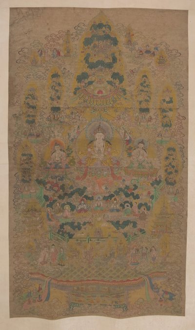 ラマ教のマンダラ、17 世紀。 作： Unbekannt