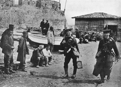 1915年のダーダネルスに対する作戦の初期段階における海兵隊の上陸党 作： Unbekannt