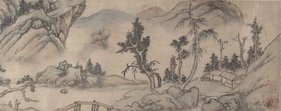 風景、20 世紀初頭、偽の 1577 年。 作： Unbekannt