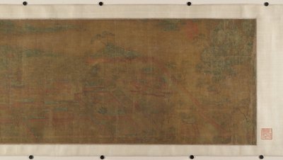 秦の宮殿の風景。 作： Unbekannt