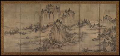 風景、1500年代後半。 作： Unbekannt