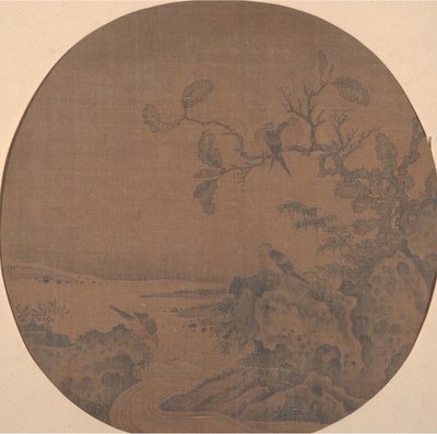 鳥のいる風景。 作： Unbekannt