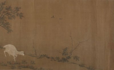 ヤギのいる風景。 作： Unbekannt
