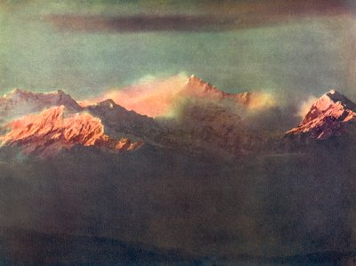 キンチェンジュンガの光の最後の光線、c1910 作： Unbekannt