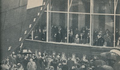 1934年9月26日、1936年9月26日、巨大な新しい英国船のRMSクイーンメリー号の打ち上げ 作： Unbekannt