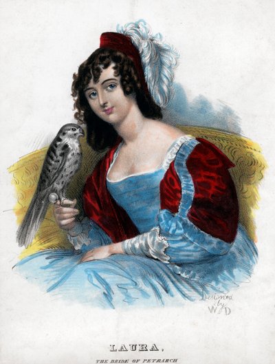 ペトラルカの花嫁、ローラ、c1770-1840 作： Unbekannt