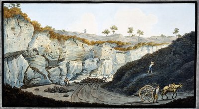 ヴェスヴィオ山の溶岩層、ナポリ王国、1767年頃 作： Unbekannt