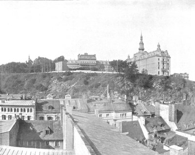 ラヴァル大学の建物、ケベック市、カナダ、c1900。 作： Unbekannt
