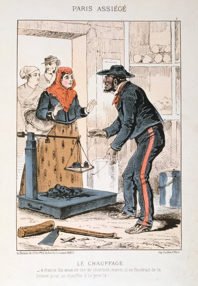 ルショーファージュ、パリの包囲、1870年から1871年 作： Unbekannt