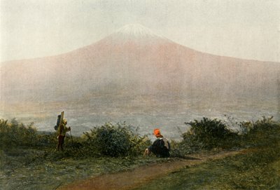 ルフーシ山、ヴォイカンデュジャポン、富士山、日本の火山、1900年。 作： Unbekannt