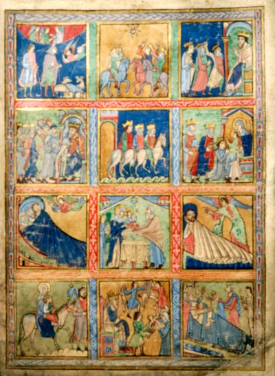 詩篇の葉、カンタベリーキリスト教会、c1155-1160 作： Unbekannt