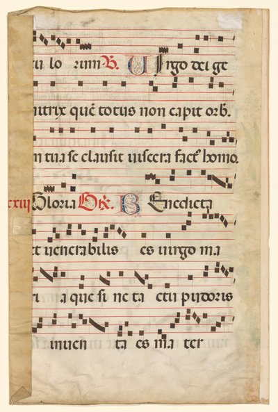 グラデュアルwithミュージックヴァーソの葉、c。 1420-1450。 作： Unbekannt