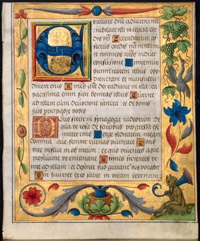 詩篇と祈祷書からの葉、c。 1524。 作： Unbekannt