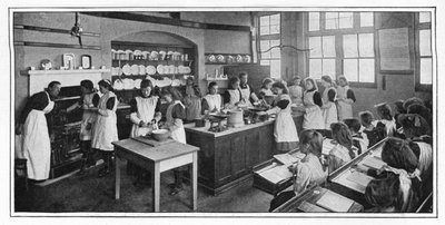ロンドン料理の学習、c1900 1901 作： Unbekannt