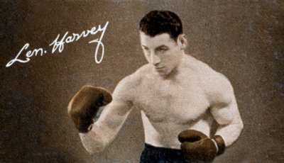 1935年、イギリスの軽量ヘビー級ボクシングチャンピオン、レンハーベイ 作： Unbekannt
