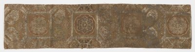 裏地の長さ、帯の断片、江戸時代、18世紀. 作： Unbekannt