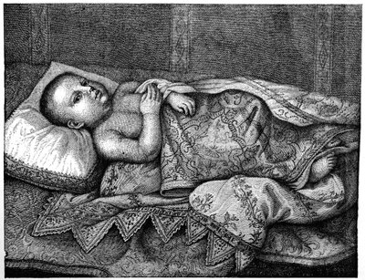 レオポルドデメディチ1617〜1675年、彼のゆりかご、1882年 作： Unbekannt