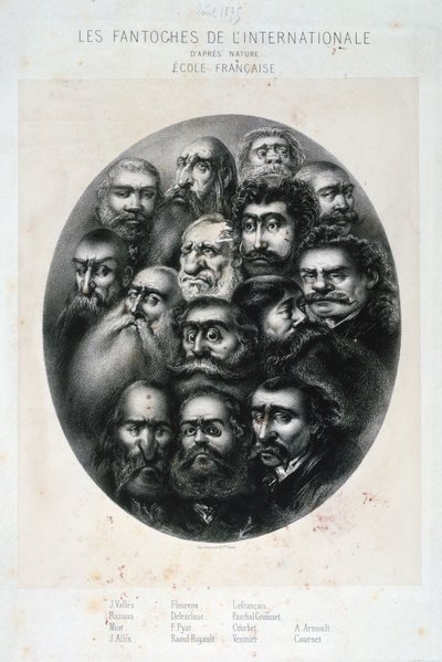 Les Fantoches de L Internationale、共産主義の風刺画。フランス19C 作： Unbekannt