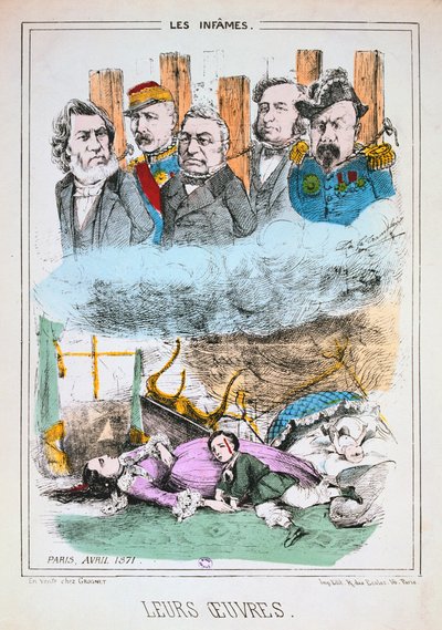 1871年4月、パリコミューン、レインファム 作： Unbekannt