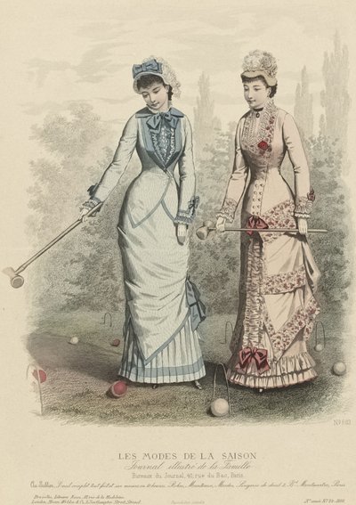 シーズンのファッション、家族のイラスト入りジャーナル、1880。 作： Unbekannt