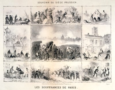 パリの苦しみ、1870-1871 作： Unbekannt