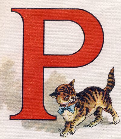 アルファベットP：小さな猫。ABC L