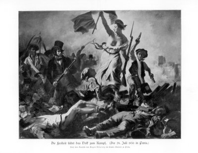 1830年7月28日、国民をリードする自由1900 作： Unbekannt