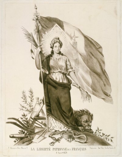 自由、フランスの守護神、1870年 作： Unbekannt